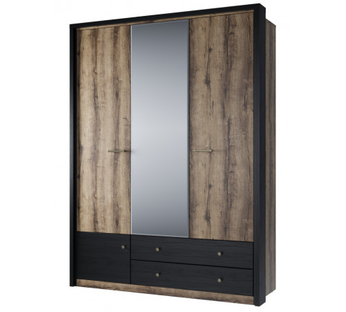 Трехстворчатый шкаф для одежды с зеркалом Джаггер 3DG2S Z