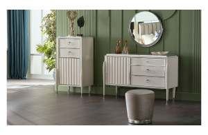 Комод для белья Gravita (Гравита) GRAV-28 слоновая кость