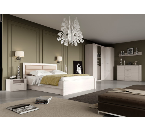 Спальня Элана от МебельГрад, цвет Бодега белая