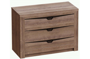 Комод для белья с тремя ящиками Соренто Дуб Стирлинг